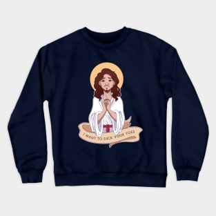 Toe Sucking Jesus Crewneck Sweatshirt